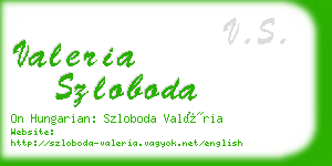 valeria szloboda business card